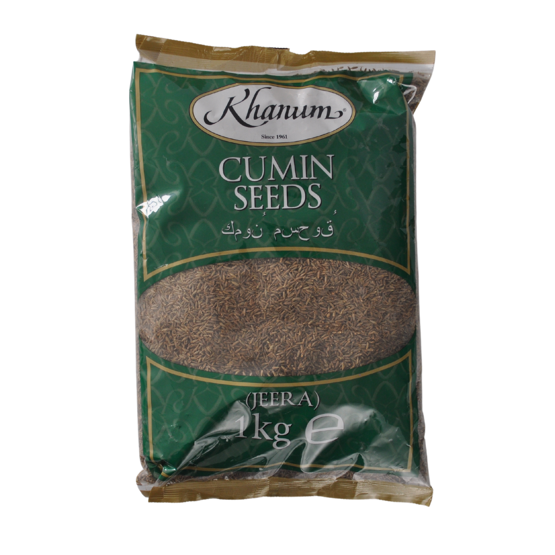 Cumin Seeds (Jeera) 1kg Bag by Khanum – Thai Food Online (authentic ...
