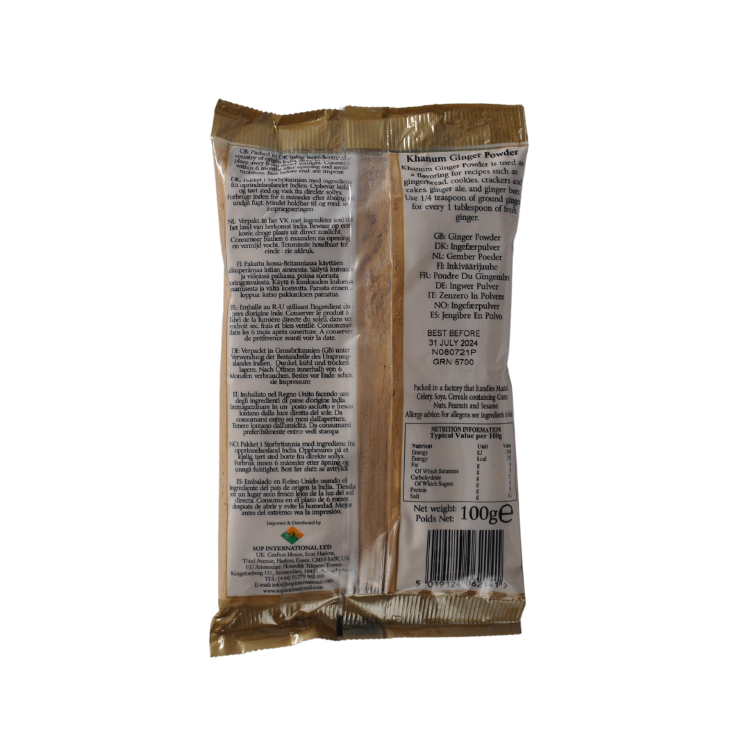 Ginger Powder 100g Bag by Khanum