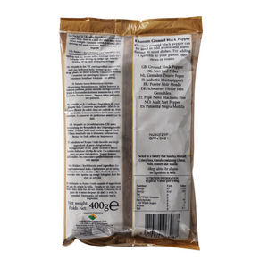 Ground Black Pepper 400g Bag by Khanum