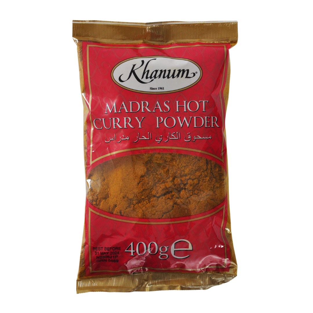 Madras Hot Curry Powder 400g Bag by Khanum Thai Food Online authentic Thai supermarket