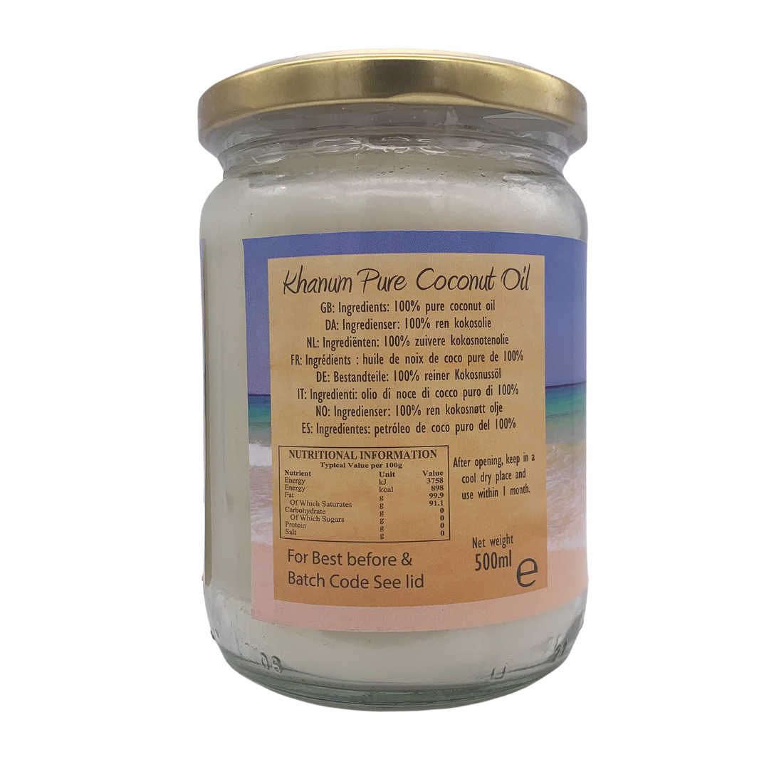 Coconut Oil 500ml by Khanum
