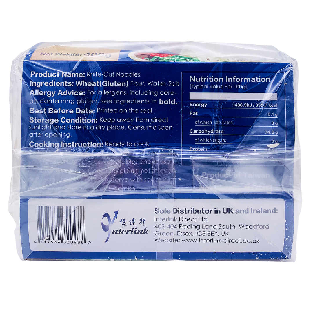 Knife Cut Noodles 400g by Tanashiya