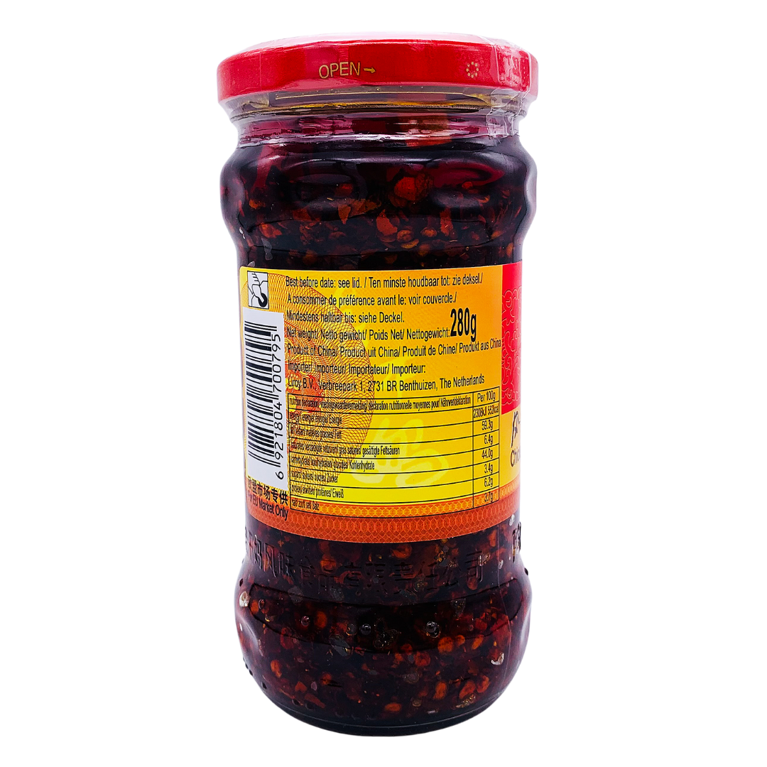 Chicken Flavour Chilli Oil with Tofu 280g by Laoganma