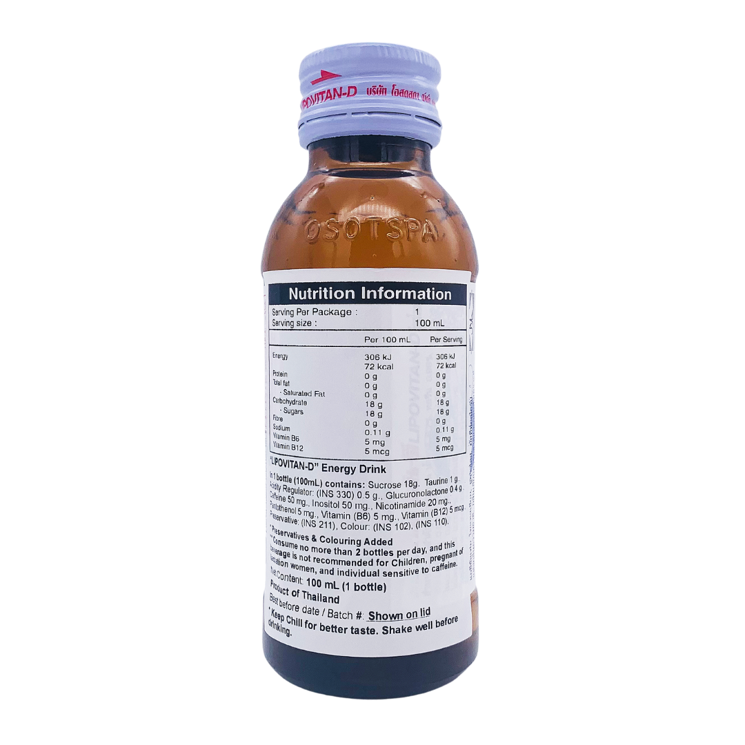 Thai Lipovitan-D Energy Drink 100ml