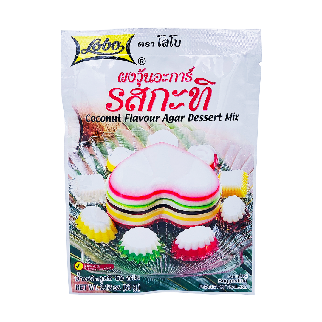 Agar Dessert Mix Powder Coconut Flavour 60g by Lobo