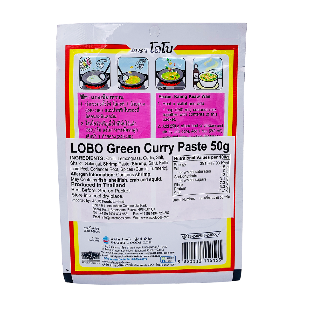 Lobo thai hot sale green curry paste