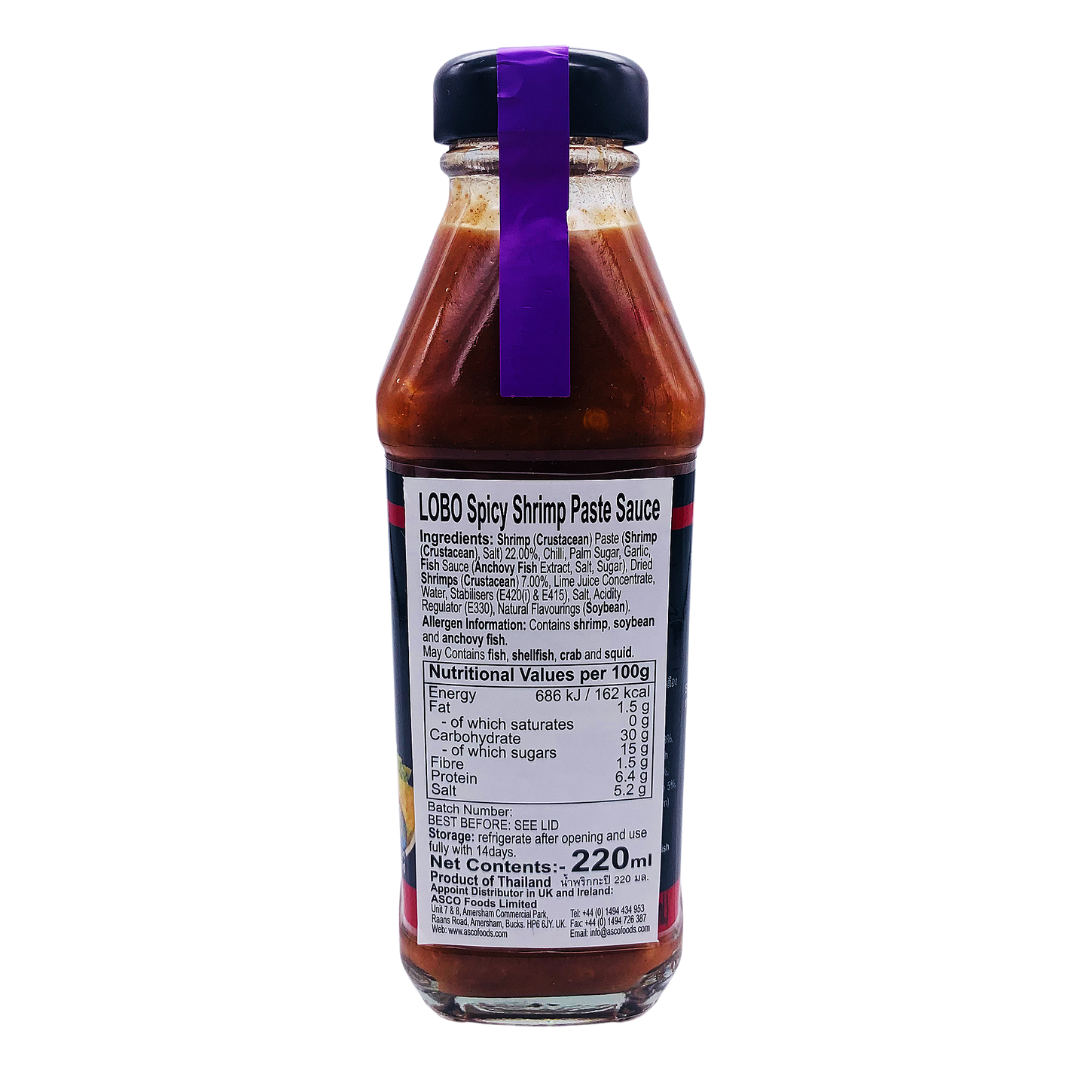 Spicy Shrimp Paste Sauce 220ml by Lobo