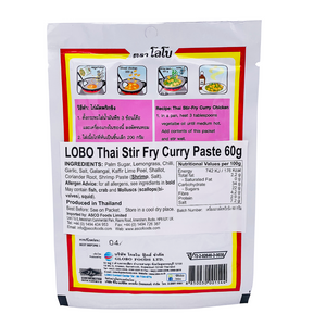 Thai Stir Fry Curry Paste 60g by Lobo