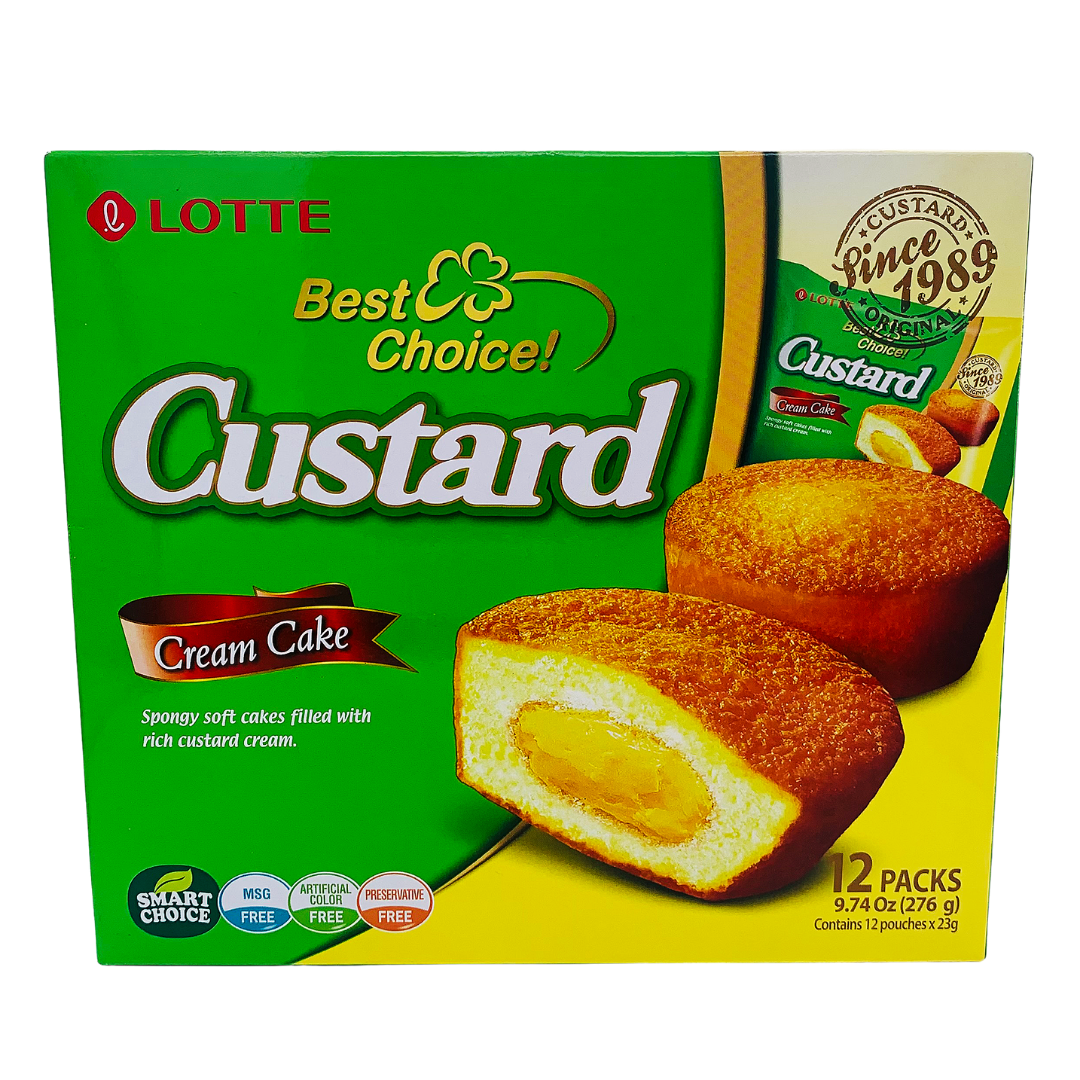 Custard Cream Cake Snack 276g by Lotte