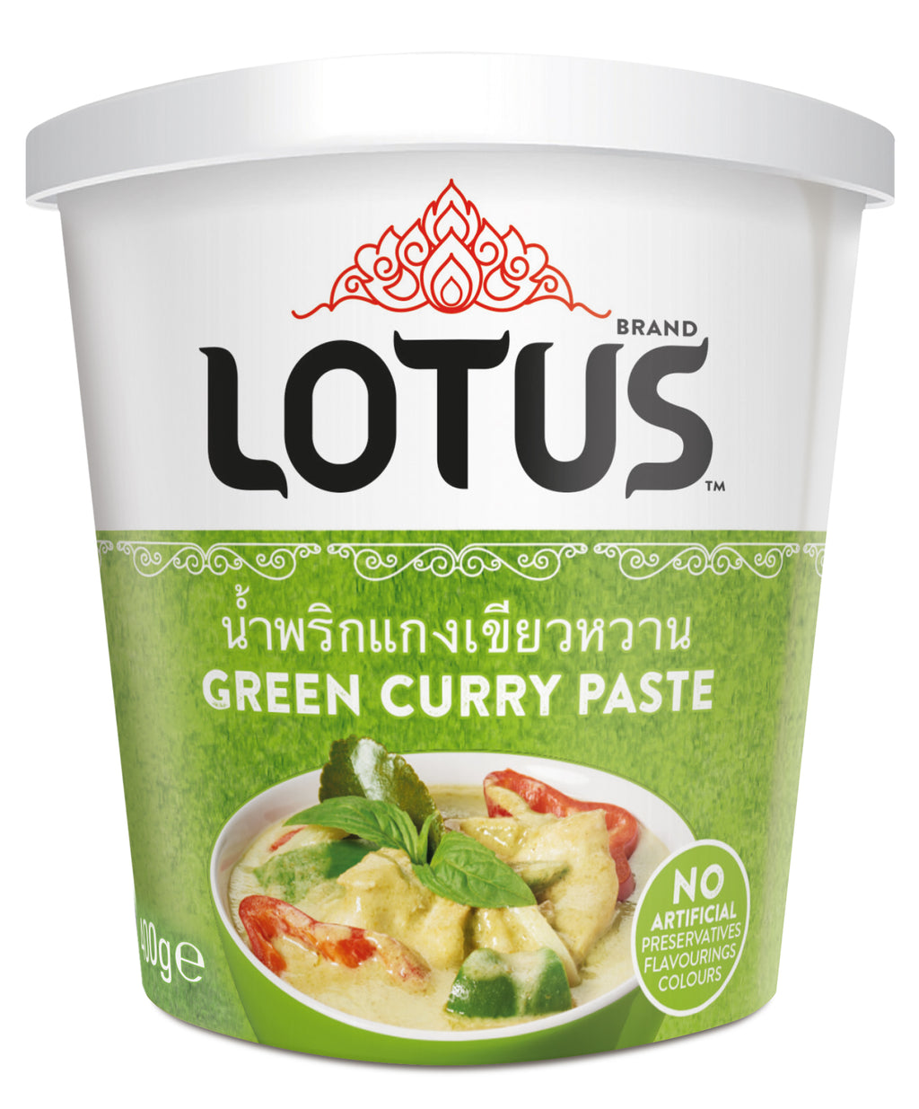 Thai Green Curry Paste 400g Tub by Lotus