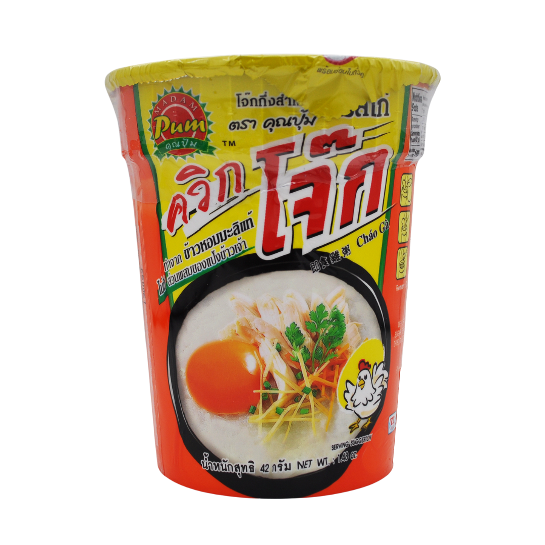 Rice Porridge Chicken Flavour 42g by Madam Pum – Thai Food Online ...