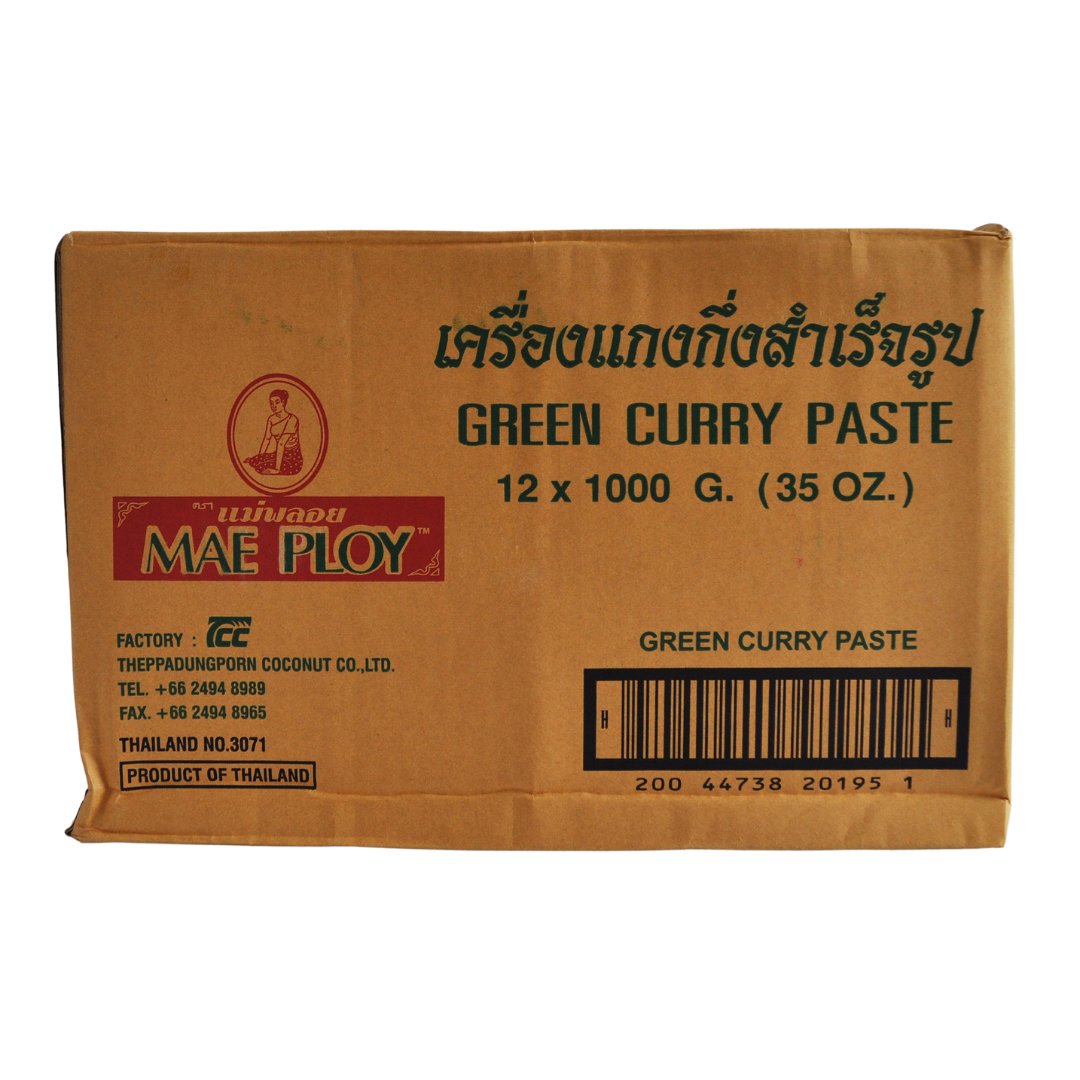 12 x 1kg (12kgs) Thai Green Curry Paste by Mae Ploy