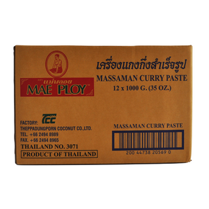 12 x 1kg (12kgs) Thai Massaman Curry Paste by Mae Ploy