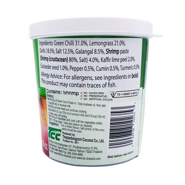 Green Curry Paste 400g Tub by Mae Ploy – Thai Food Online