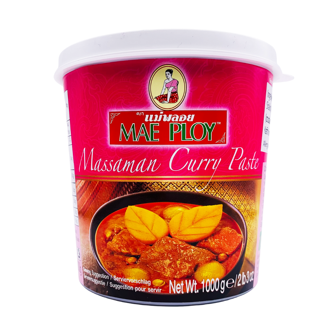 12 x 1kg (12kgs) Thai Massaman Curry Paste by Mae Ploy