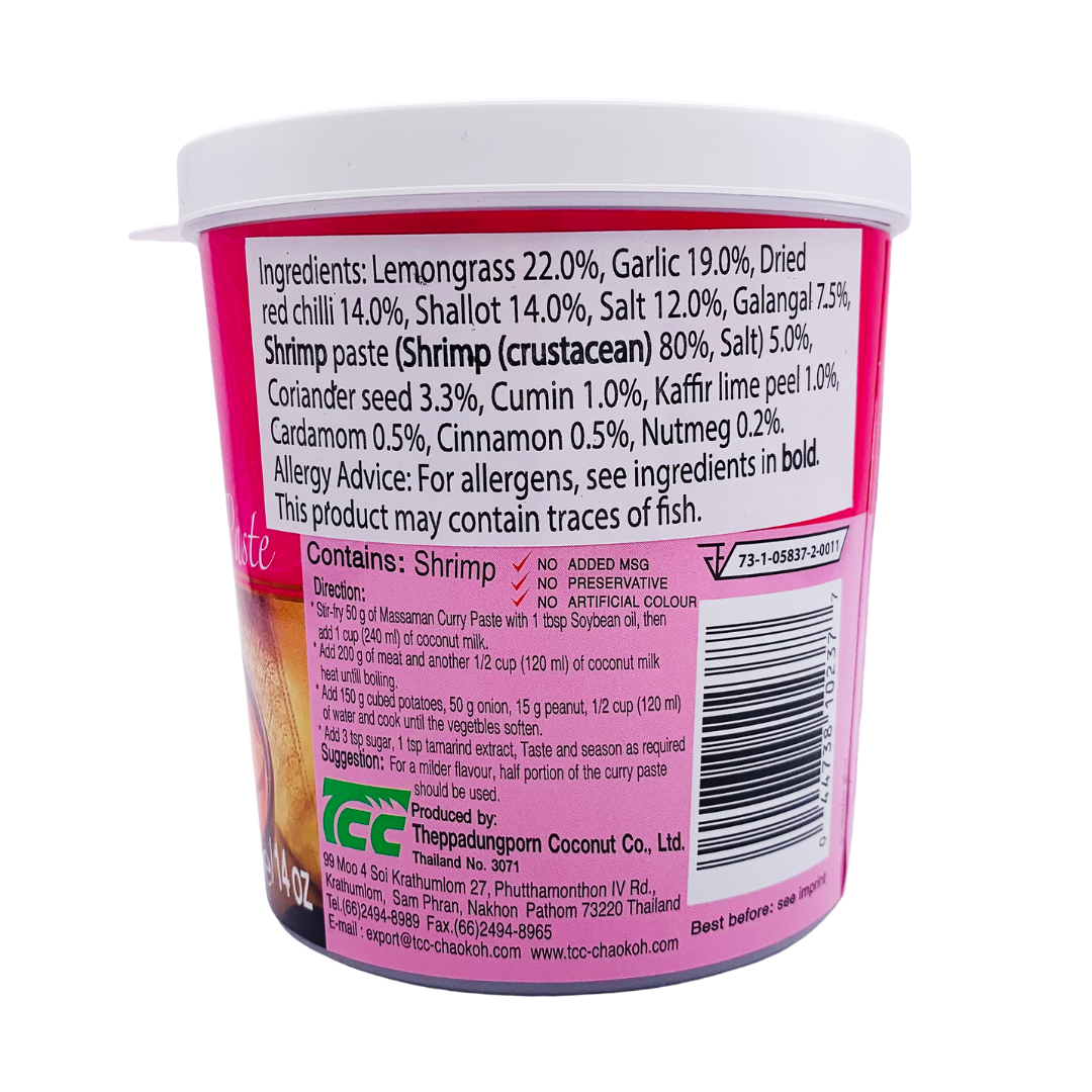 Thai Massaman Curry Paste (400g tub) by Mae Ploy