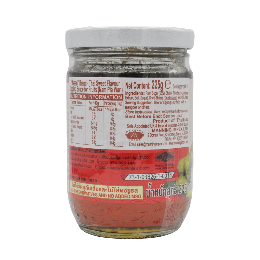 Nam Pla Wan Dipping Sauce Fruit Dip 225g by Maesri