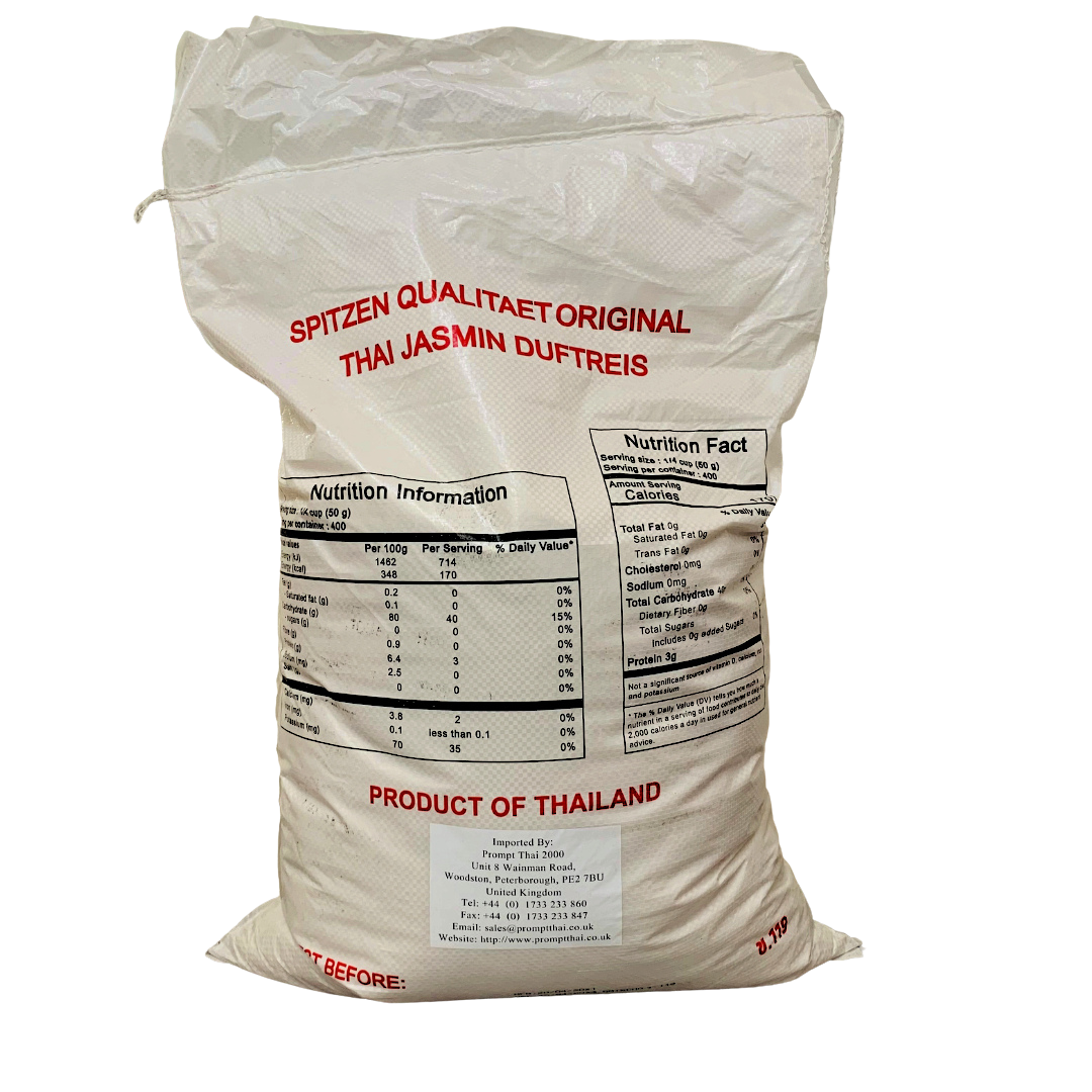 Thai Jasmine Fragrant Rice 20kg by Mah Boonkrong – Thai Food Online ...