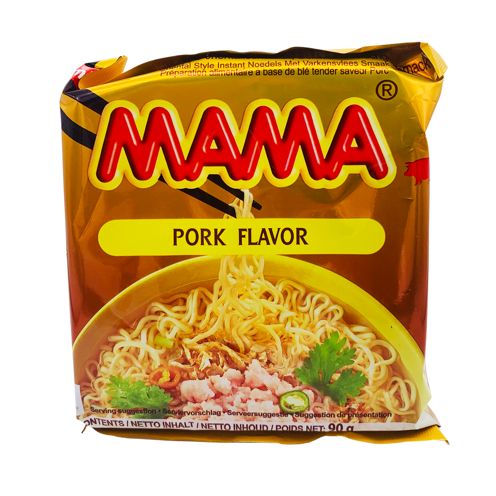 Pork Flavour Instant Noodles (Jumbo Packet) 90g by Mama