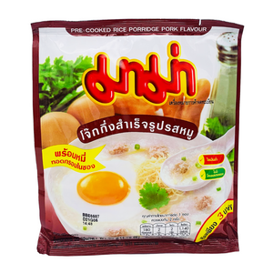 Instant Jok Rice Soup Porridge Pork Flavour 1 Pouch (12 x 50g) by Mama