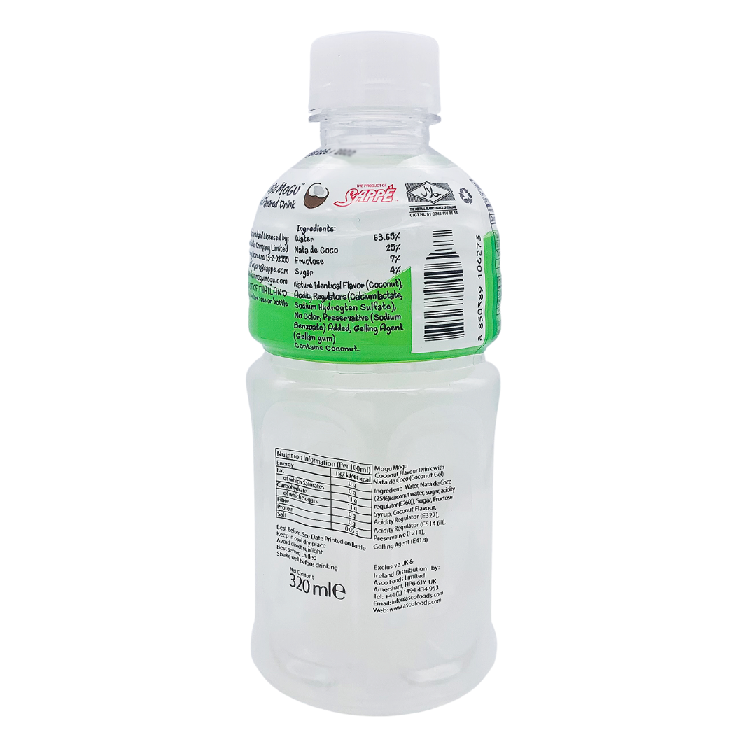 Coconut Flavour Nata De Coco Drink 320ml by Mogu Mogu