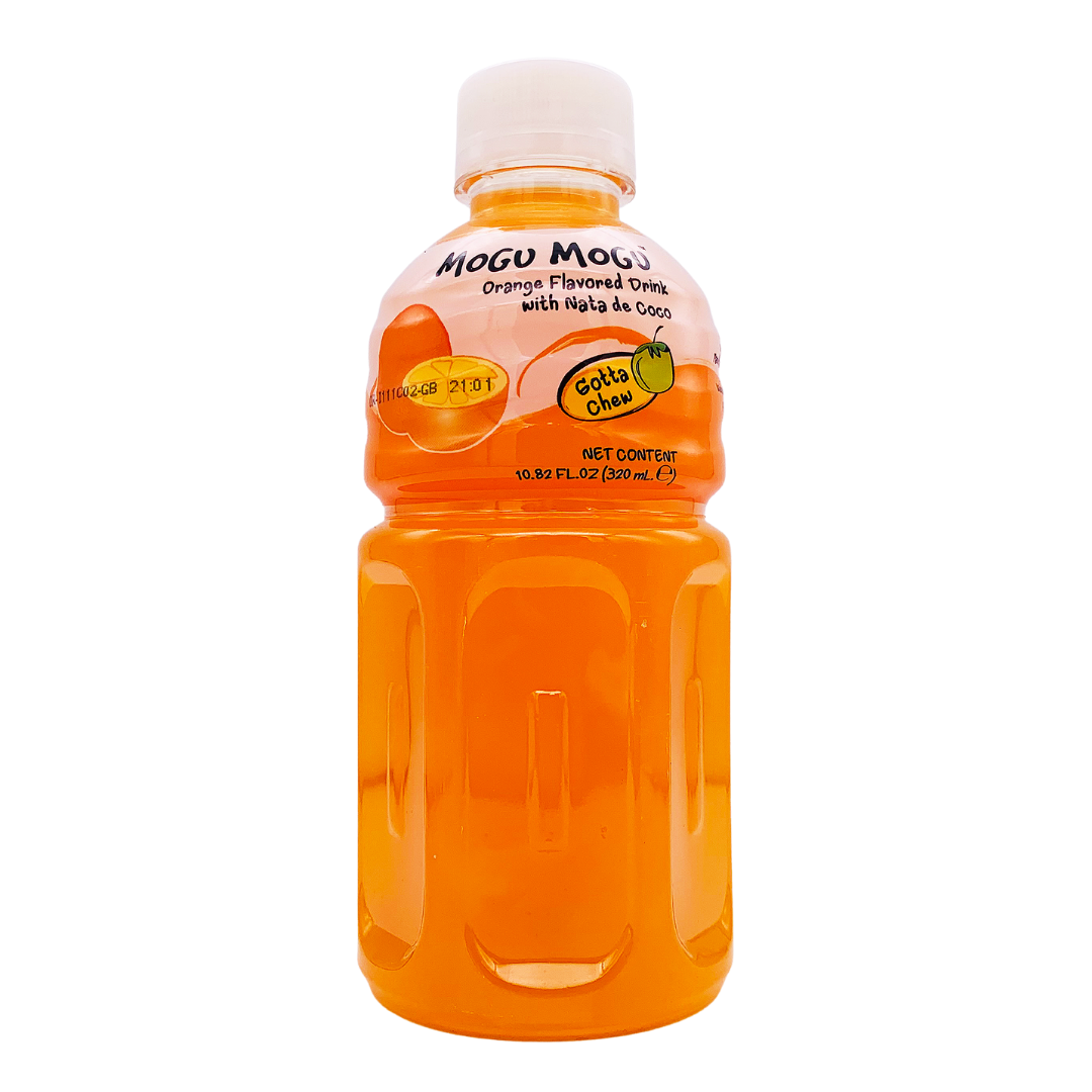 Orange Flavour Nata De Coco Drink 320ml by Mogu Mogu