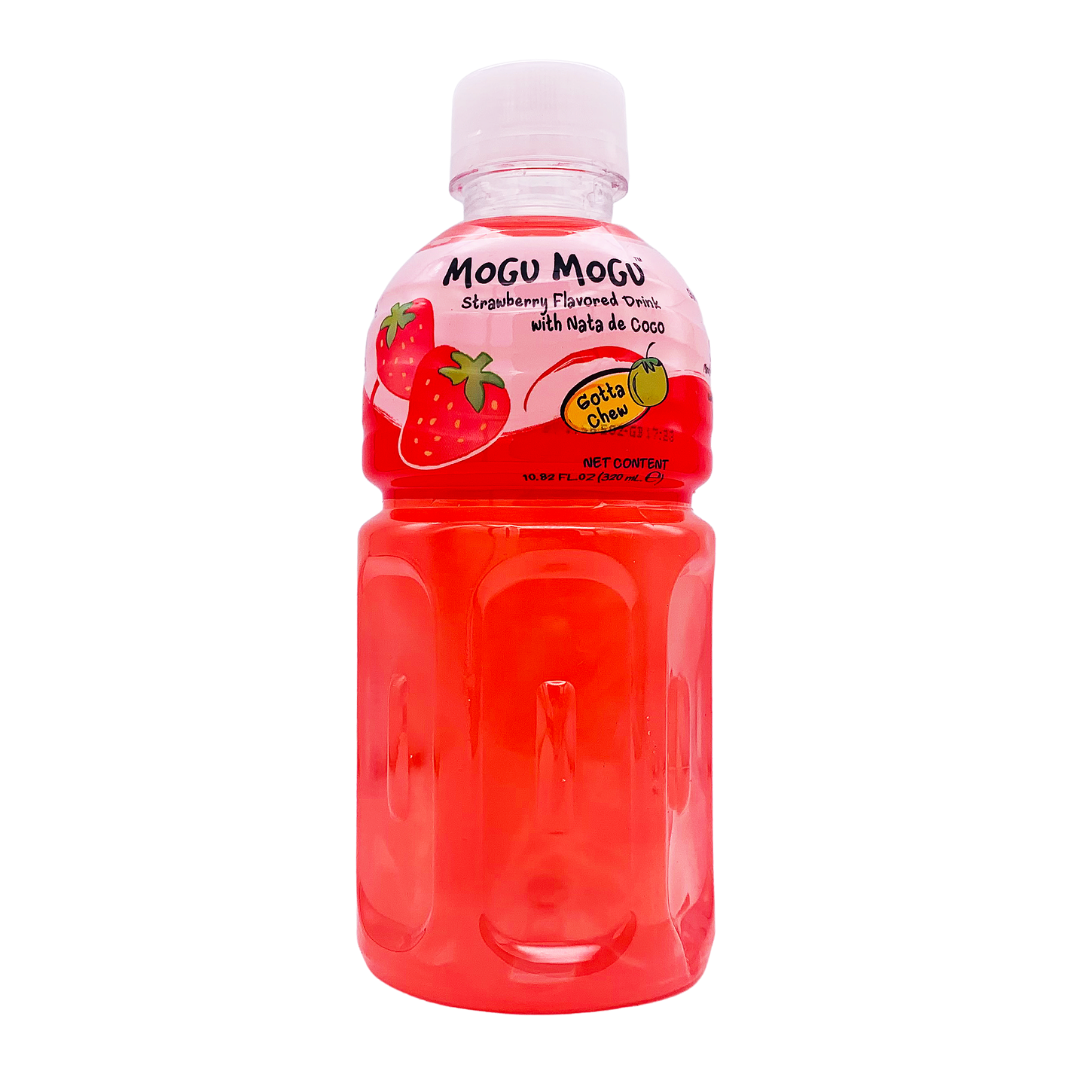 Strawberry Flavour Nata De Coco Drink 320ml by Mogu Mogu