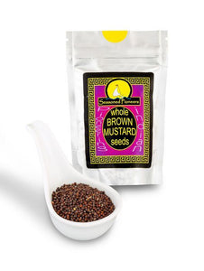 Whole Brown Mustard Seeds 43g by Seasoned Pioneers