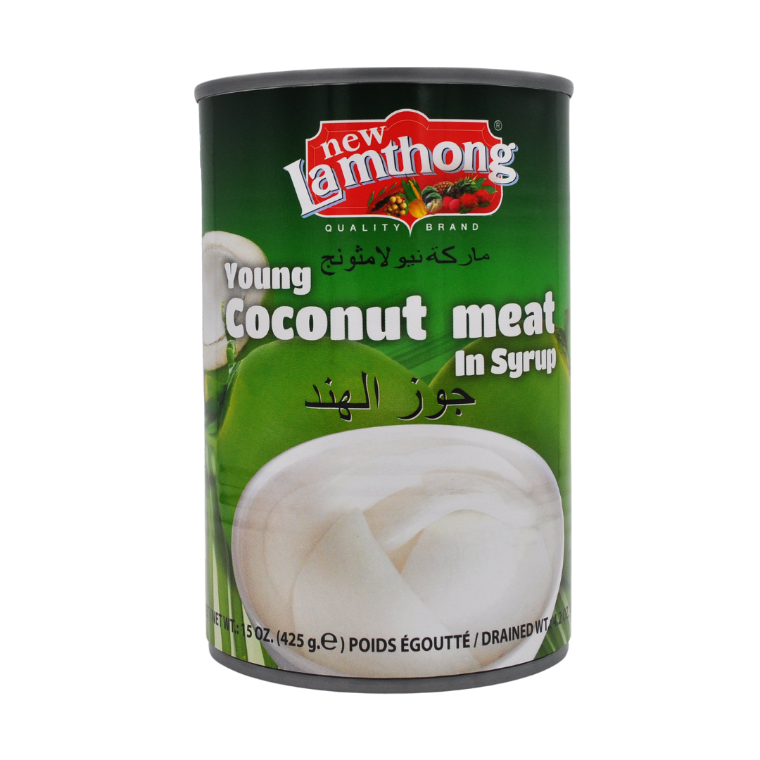 Young Coconut Meat in Syrup 425g Can by Lamthong