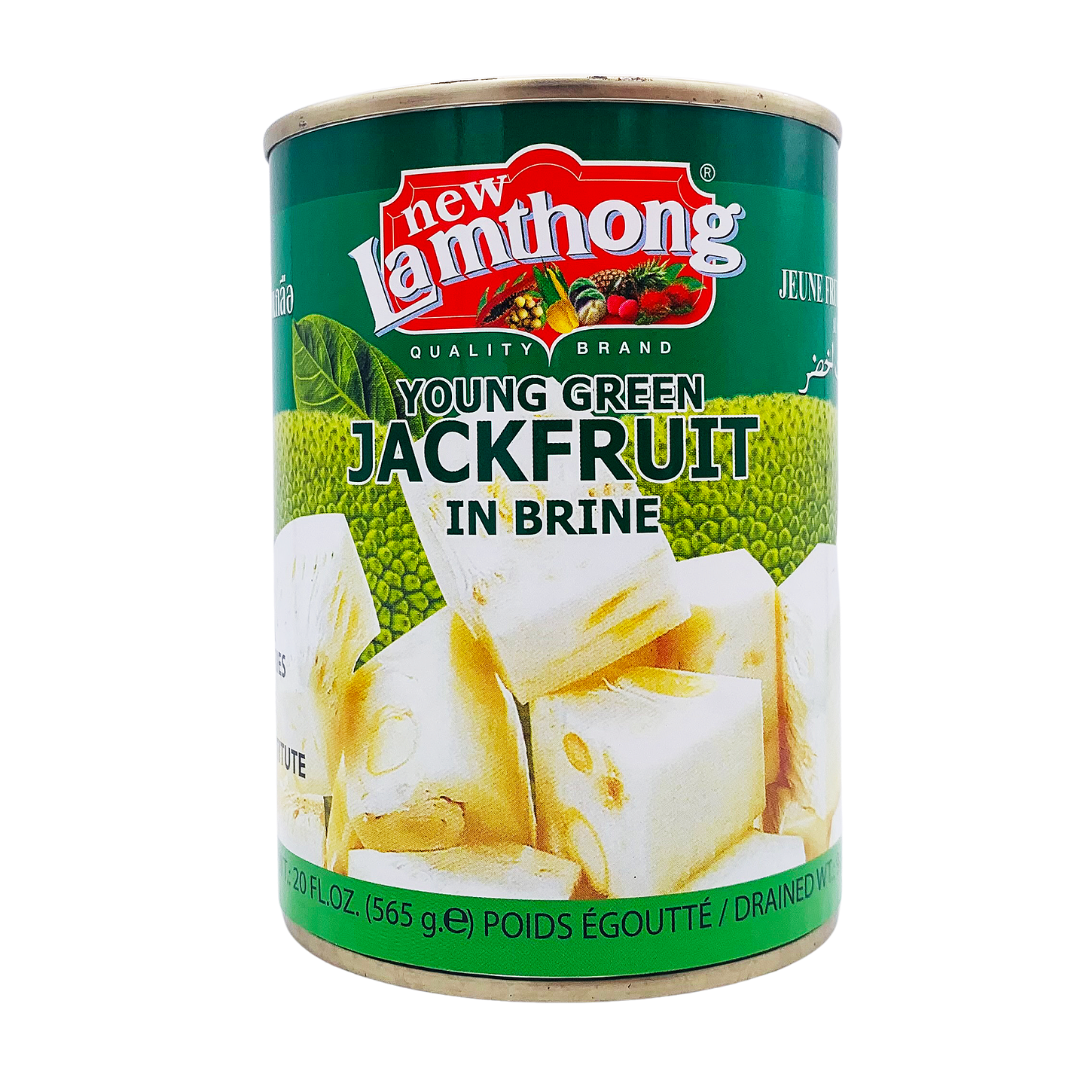 Young Green Thai Jackfruit in Brine 565g Can by Lamthong
