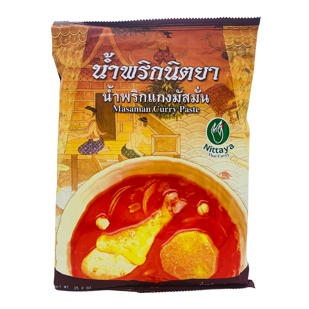 Massaman Curry Paste 1kg large packet by Nittaya