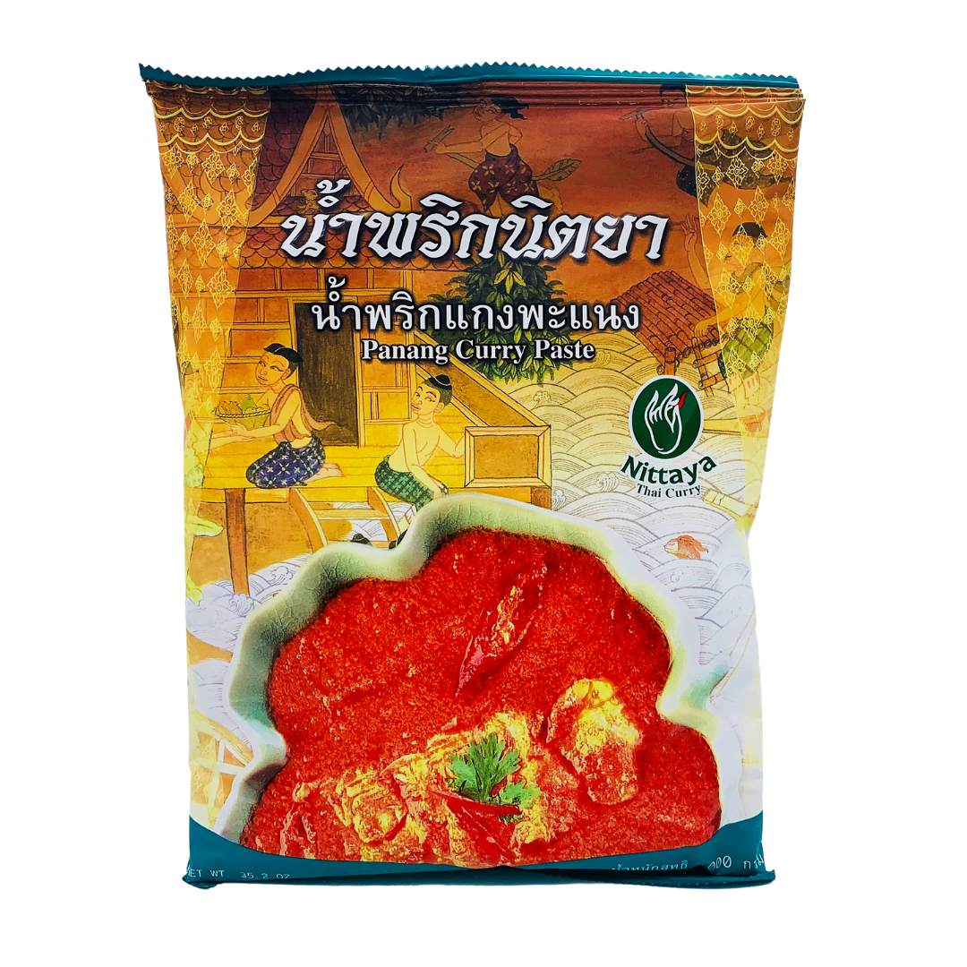 Thai Premium Panang Curry Paste (Large 1kg Packet) by Nittaya