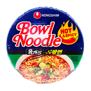 Hot and Spicy Instant Bowl Noodles 100g by Nongshim