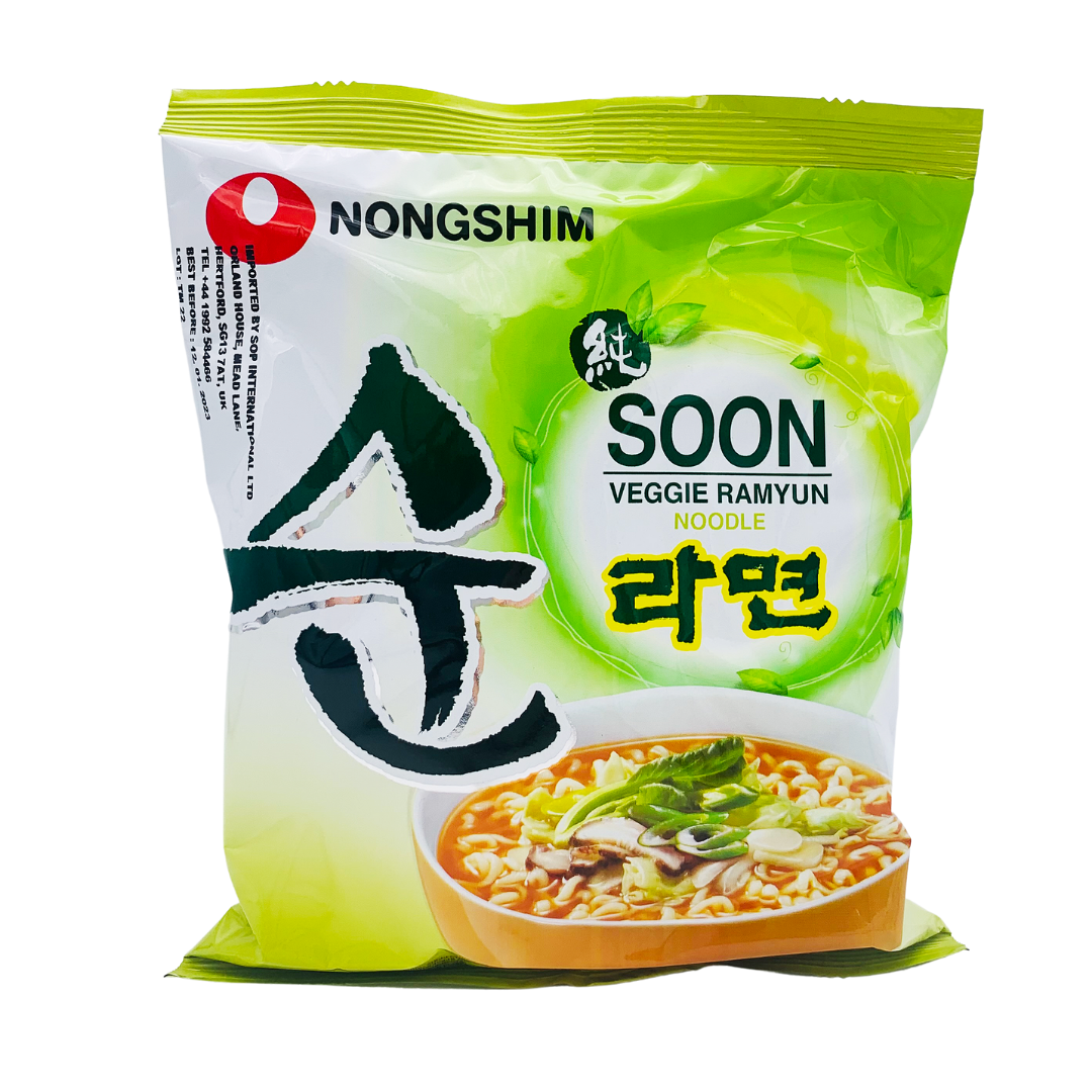 Veggie Soon Ramyun Instant Noodles 112g by Nongshim – Thai Food Online ...