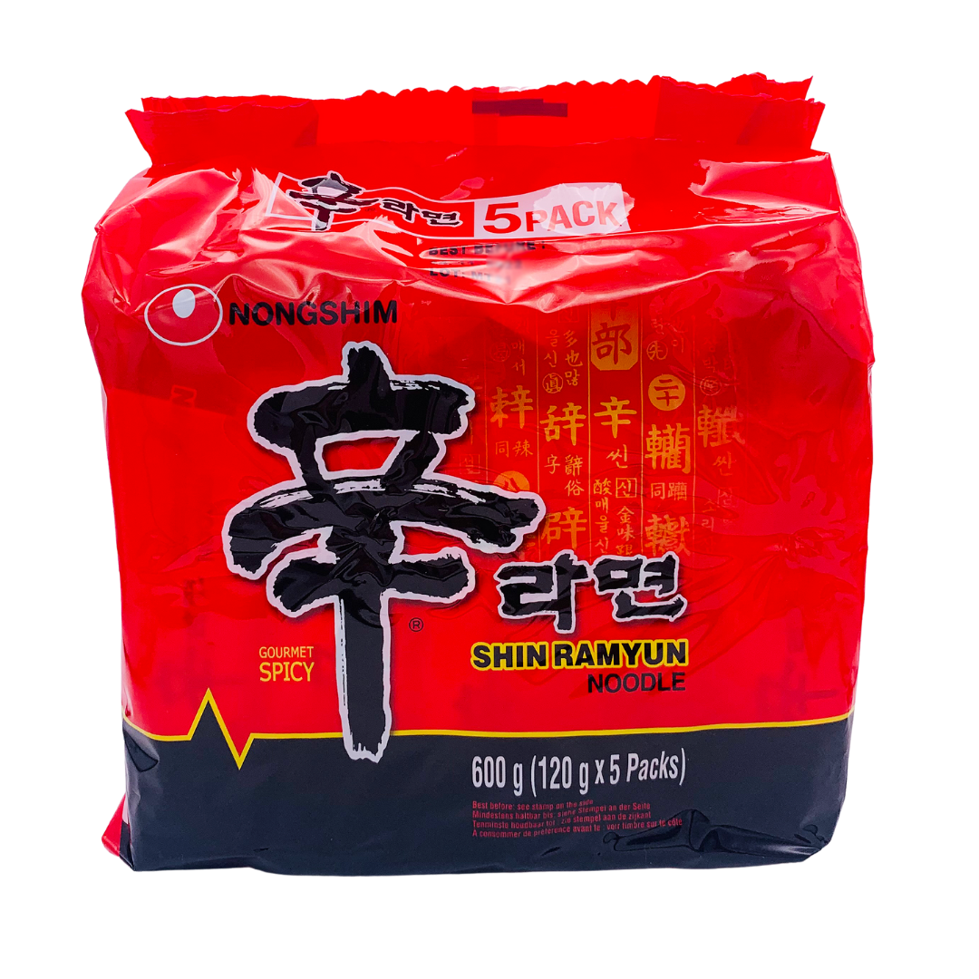 Shin Ramyun Instant Noodle Soup Multipack 5 x 120g by Nongshim