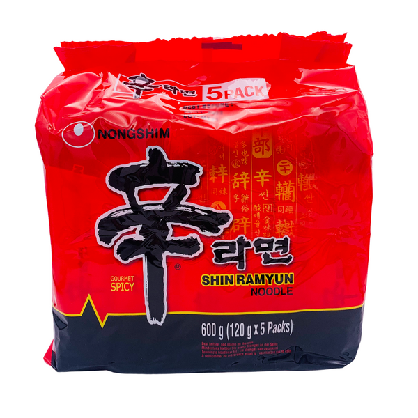 Shin Ramyun Instant Noodle Soup Multipack 5 x 120g by Nongshim – Thai ...