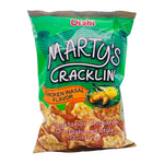 Marty's Cracklin Vegetarian Chicharon Chicken Inasal Flavour 90g by Oishi