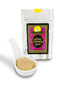 Organic Ground Green Cardamom 38g by Seasoned Pioneers