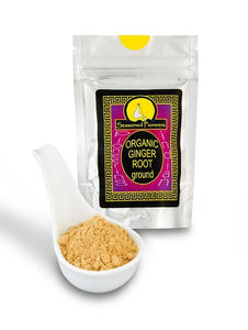 Organic Ground Ginger Root 24g by Seasoned Pioneers