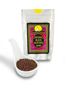 Organic Whole Black Mustard Seeds 43g by Seasoned Pioneers