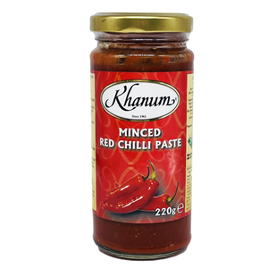 Minced Red Chilli 220g by Khanum