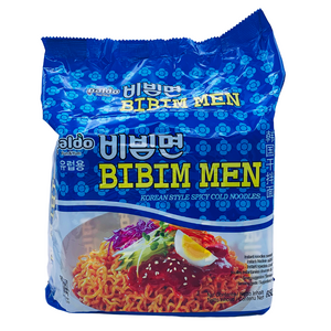 Bibimmen Korean Style Spicy Cold Instant Noodles Multipack 650g by Paldo