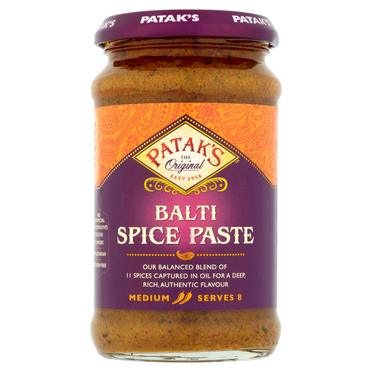 Balti Paste (Medium) 283g by Patak's – Thai Food Online (authentic Thai ...