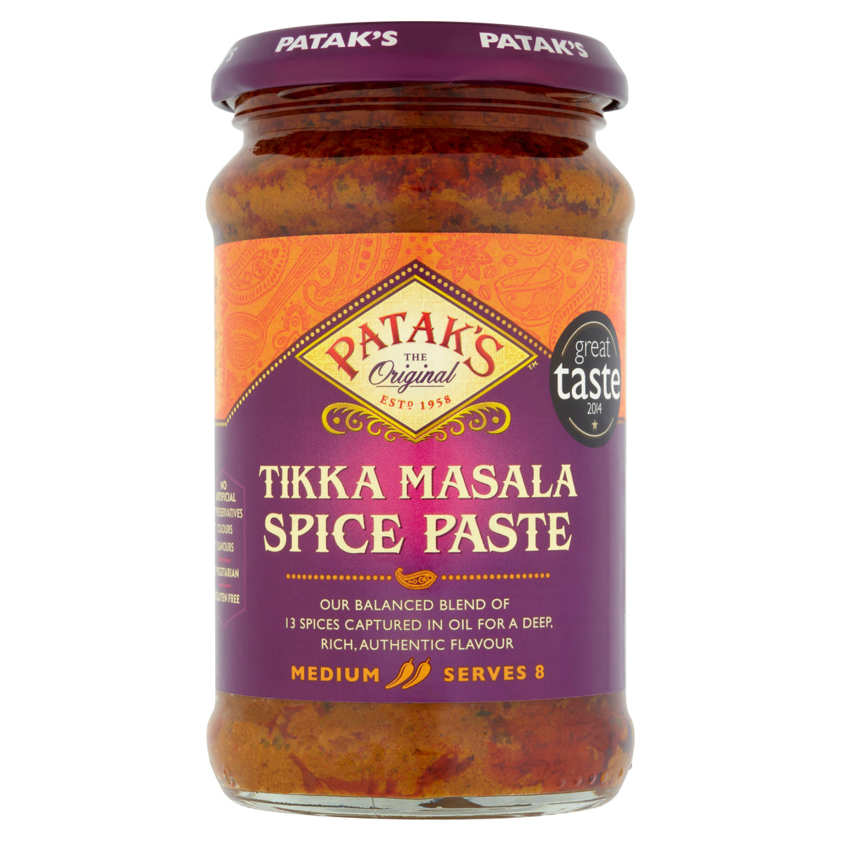 Tikka Masala Paste (Medium) 283g by Patak's – Thai Food Online ...