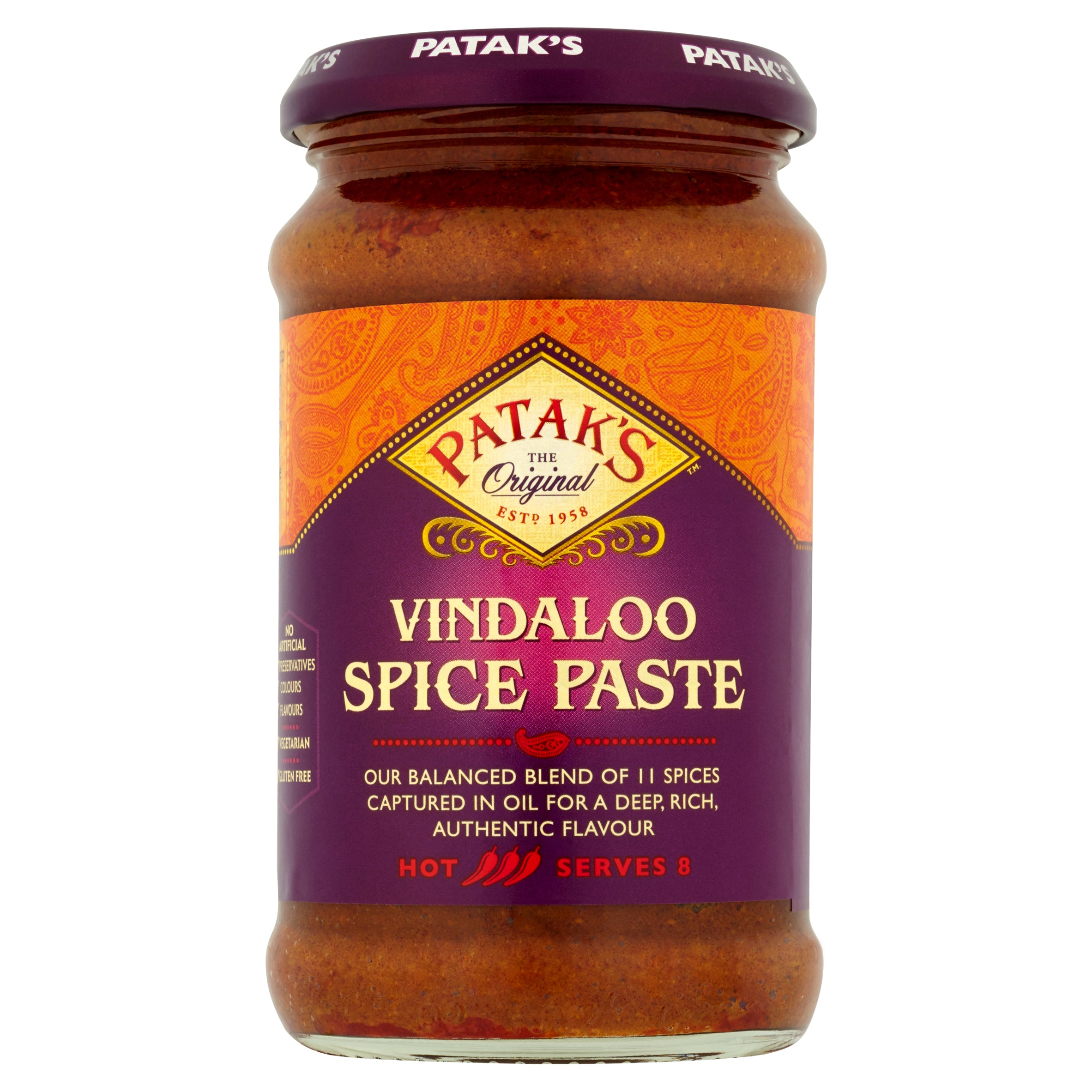 Vindaloo Paste (Hot) 283g by Patak's