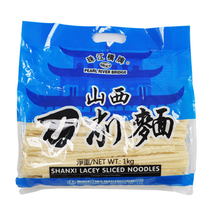 Shanxi Lacey Sliced Noodles 1kg by Pearl River Bridge