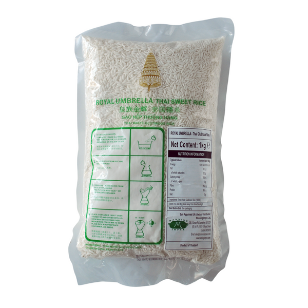 Sticky Rice Royal Thai Glutinous Sticky Rice 1kg by Royal Umbrella – Thai Food Online ...