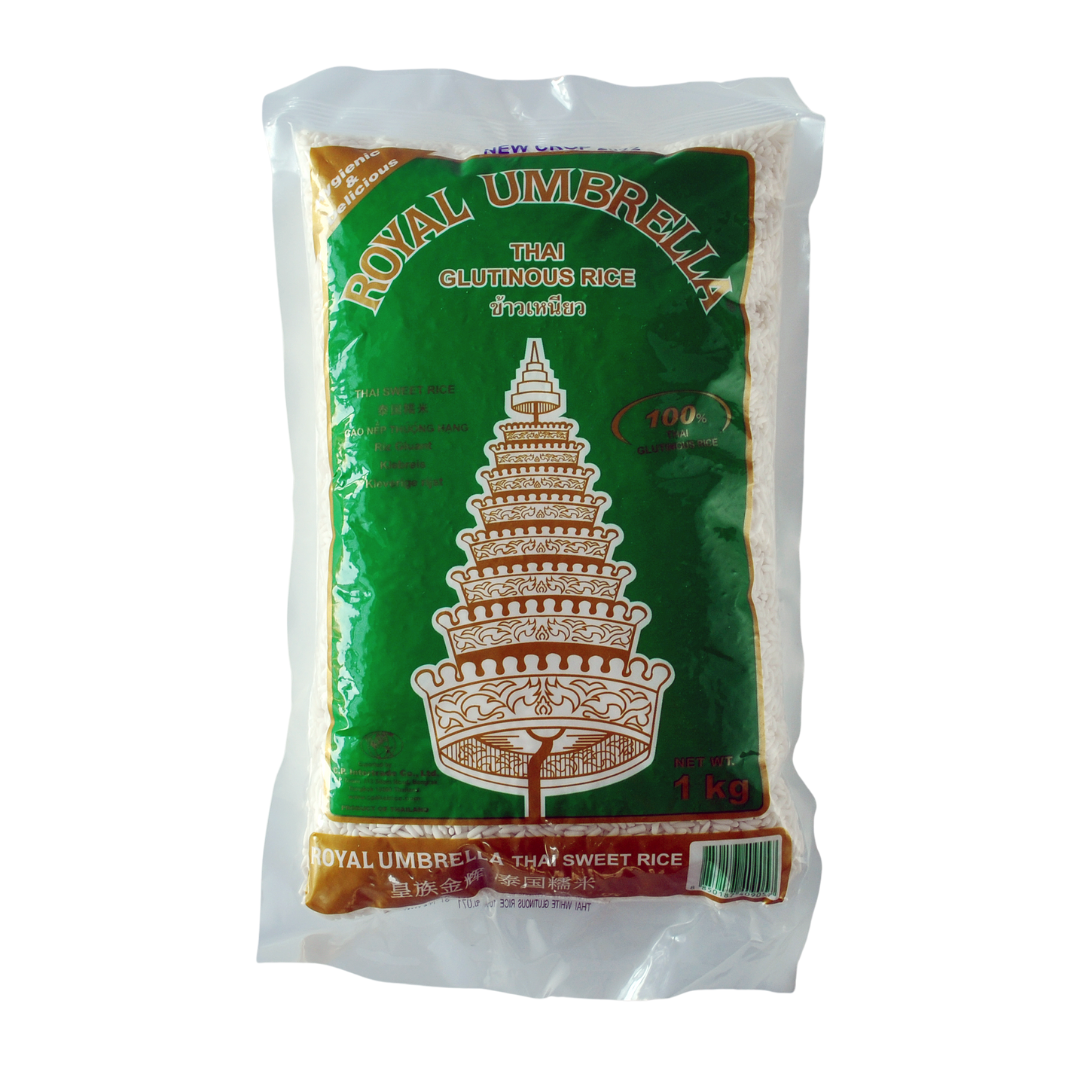 Sticky Rice Royal Thai Glutinous Sticky Rice 1kg by Royal Umbrella – Thai Food Online ...