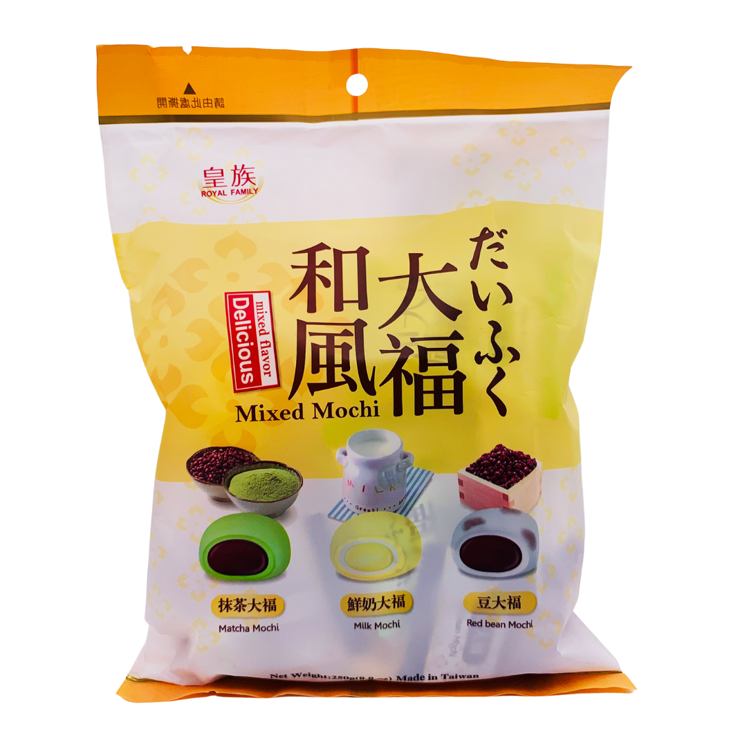 Mixed Mochi (Red Bean, Milk and Matcha Flavours) 250g by Royal Family