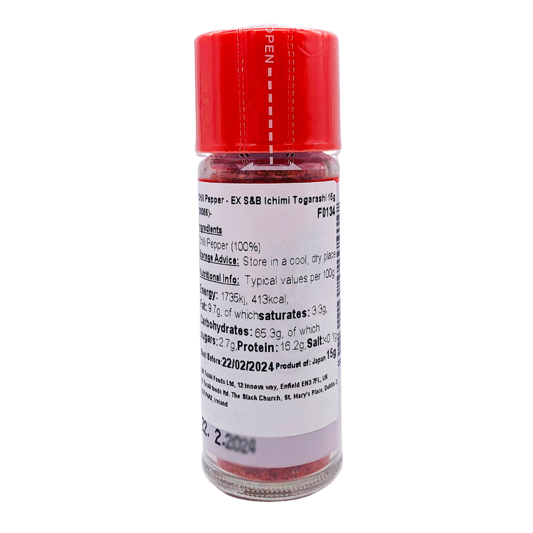 Ichimi Togarashi Japanese Chilli Pepper 15g by S&B